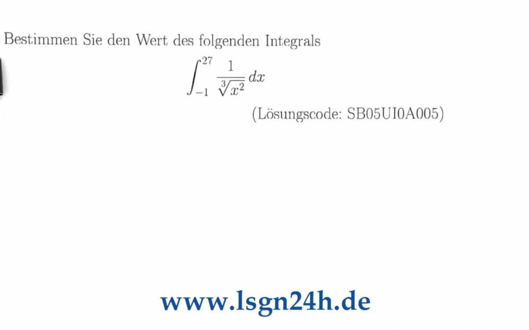 Wie kann man dieses uneigentliche Integral berechnen?