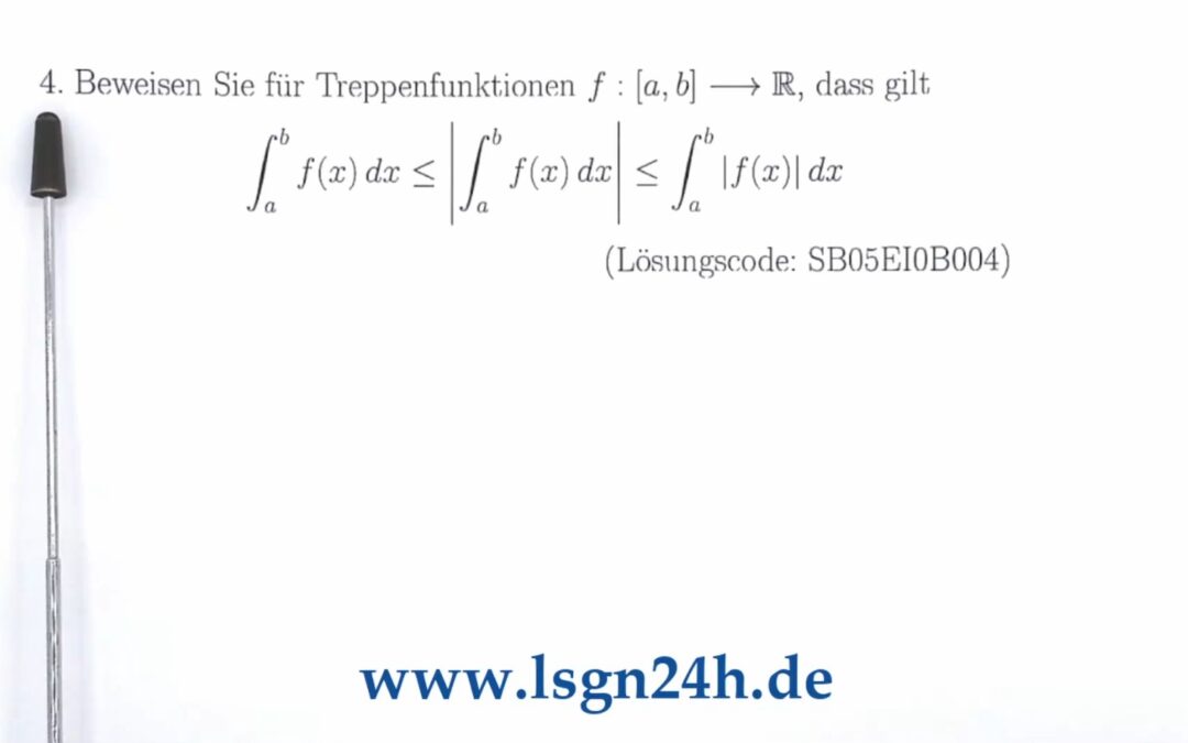 Gilt diese Dreifachungleichung für Treppenfunktionen?