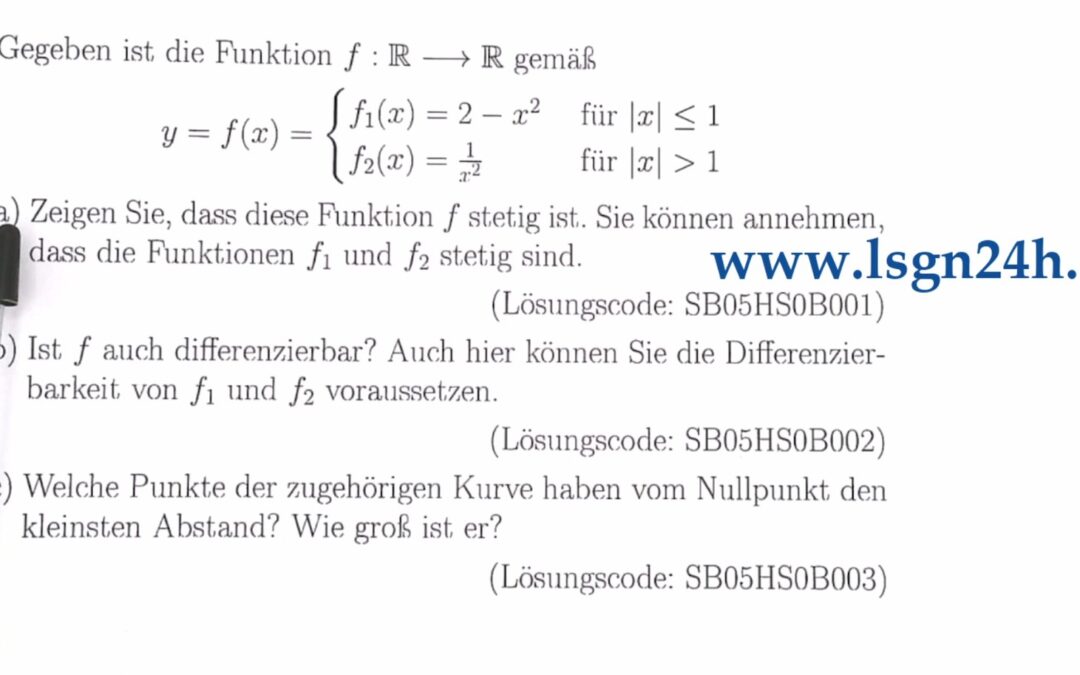 Wie lässt sich hier die Stetigkeit der Funktion zeigen?