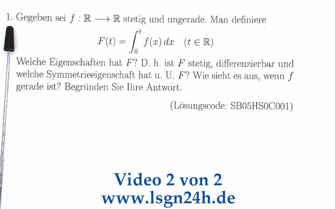 Was ergeben diese Untersuchungen der Funktion $F(t)$? (2 von 2)