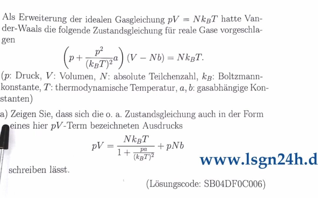 Wie ergibt sich diese Form des $pV$-Terms?